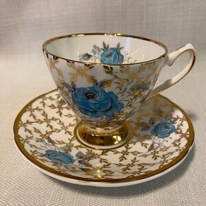 Vintage 1950s Clare Bone China Cup & Saucer